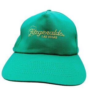 FITZGERALD'S CASINO Fremont Street Las Vegas Green Baseball Hat Vintage